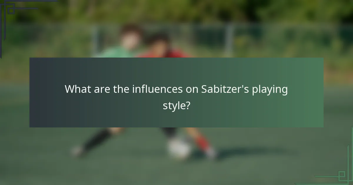 What are the influences on Sabitzer's playing style?